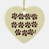 Füttern Sie den mit Seiten versehene Tür-Aufhänger Keramik Ornament (Hinten)