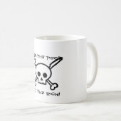 Füttern Sie die Armen essen die reiche Kaffeetasse (VorderseiteRechts)