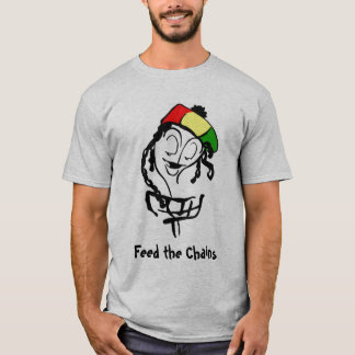 Füttern Sie die Ketten, Rasta Korb T-Shirt