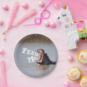 Füttern Sie mich! Flusspferd Pappteller (Party)