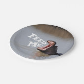 Füttern Sie mich! Flusspferd Pappteller (Schrägansicht)