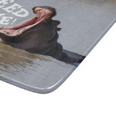 Füttern Sie mich! Flusspferd Schneidebrett (Ecke)