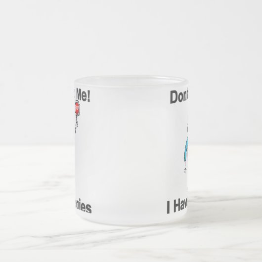 Füttern Sie mich nicht, den ich Allergien habe Mattglastasse (Mittel)
