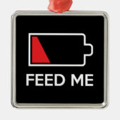 Füttern Sie mir niedrige Power-Batterie Ornament Aus Metall (Vorne)