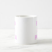 Füttern Sie mir Pizza lustige Mädchen Kaffeetasse (Mittel)