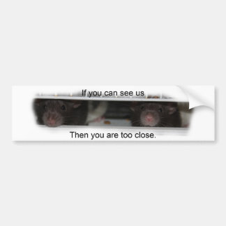 Füttern Sie mir Rattie Autoaufkleber