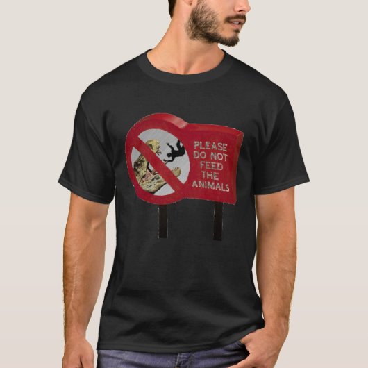 Füttern Sie nicht den Dinosaurier T-Shirt (Vorderseite)