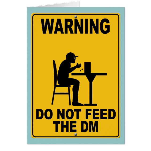Füttern Sie nicht den DM (Vorne)