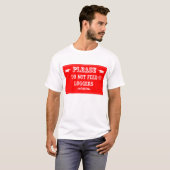 Füttern Sie nicht die Blockwinden T-Shirt (Vorne ganz)