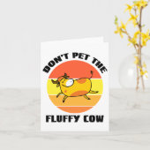 Füttern Sie nicht die flauschigen Kühe, die flausc Karte (Gelbe Blume)