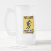 Füttern Sie nicht die Kobolde Mattglas Bierglas (Links)