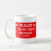Füttern Sie nicht die Schwimmer Kaffeetasse (Links)