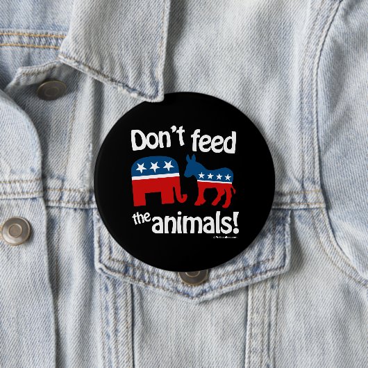 Füttern Sie nicht die Tiere Button (Beispiel)