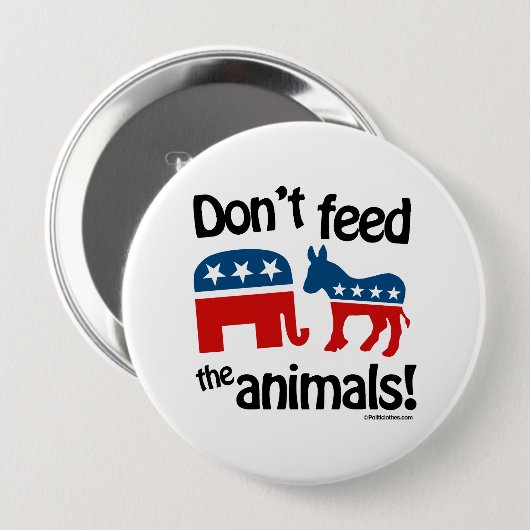 Füttern Sie nicht die Tiere - Button (Vorne & Hinten)