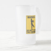 Füttern Sie nicht die Zombies Mattglas Bierglas (VorderseiteRechts)