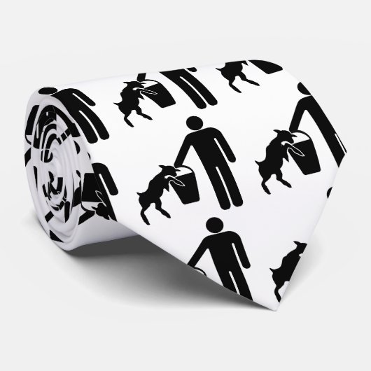 FÜTTERN SIE ZIEGEN KRAWATTE (Gerollt)