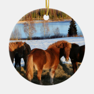 Füttern von Zeit Keramikornament