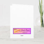 Fütternd BabyBirds Funny Mother's Day Card Templat Karte (Rückseite)