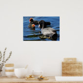 Fütternd Babys Poster (Küche)