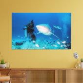 Fütternd Bulle Leinwanddruck (Insitu (Wohnzimmer))