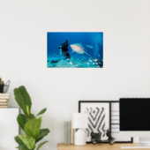 Fütternd Bulle Poster (Heimbüro)