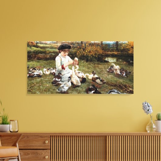 Fütternd Ducks Leinwanddruck (Insitu (Wohnzimmer))