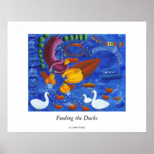 Fütternd Ducks Poster