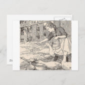 Fütternd Enten Postkarte (Vorne/Hinten)