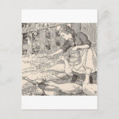 Fütternd Enten Postkarte (Vorderseite)