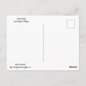 Fütternd Enten Postkarte (Rückseite)