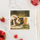 Fütternd Guinea von Haustieren (von James Ward) Serviette (Beispiel)