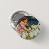 Fütternd Hasen Button (Vorne & Hinten)