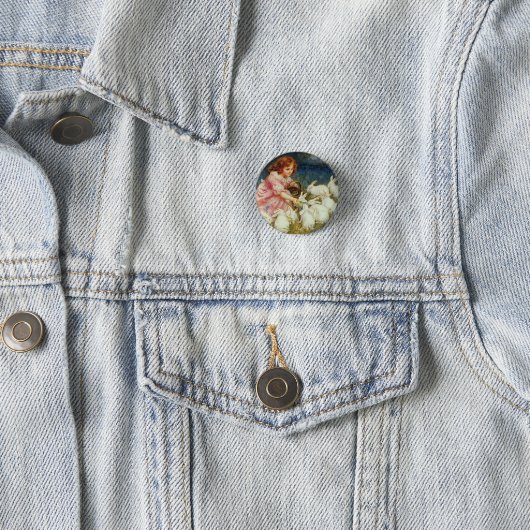 Fütternd Hasen Button (Beispiel)