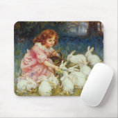 Fütternd Hasen Mousepad (Mit Mouse)
