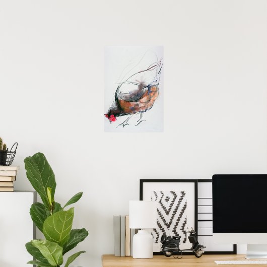 Fütternd Hen Trasierra 1998 Poster (Heimbüro)