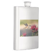 Fütternd Hummingvogel-Blume Flachmann (Rechts)