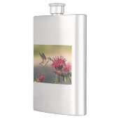 Fütternd Hummingvogel-Blume Flachmann (Links)