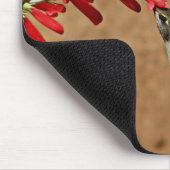 Fütternd Hummingvogel im Garten Mousepad (Ecke)