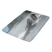 Fütternd Humpbackwale Badematte (Schrägansicht)