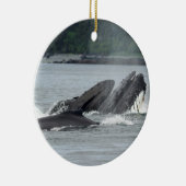 Fütternd Humpbackwale Keramik Ornament (Rechts)