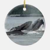 Fütternd Humpbackwale Keramik Ornament (Hinten)