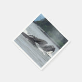 Fütternd Humpbackwale Serviette (Ecke)