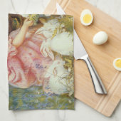 Fütternd Kaninchen Geschirrtuch (Viertel Falte)