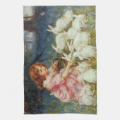 Fütternd Kaninchen Geschirrtuch (Vertikal)