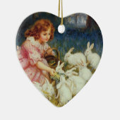 Fütternd Kaninchen Keramikornament (Rechts)