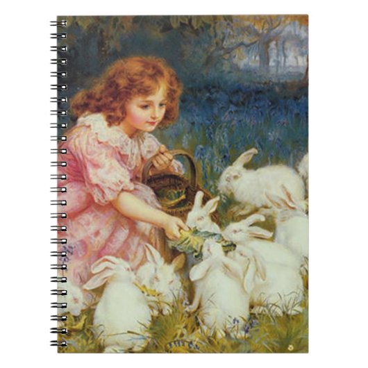 Fütternd Kaninchen Notizblock (Vorderseite)