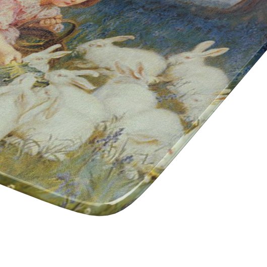 Fütternd Kaninchen Schneidebrett (Ecke)