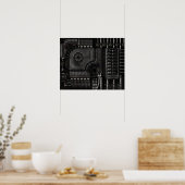 Fütternd Maschinen Poster (Küche)