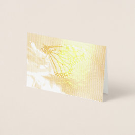 Fütternd Monarchschmetterling Folienkarte