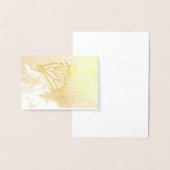 Fütternd Monarchschmetterling Folienkarte (Anzeige)